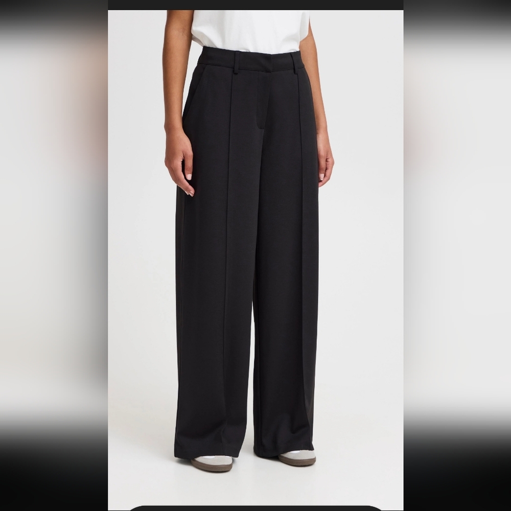 Sophisticated Black Wide Leg Women's Pants